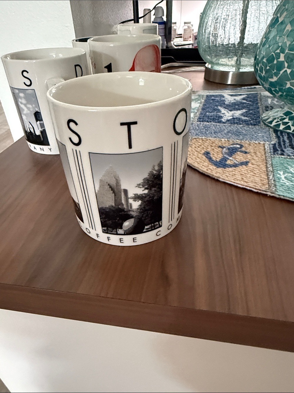 Starbucks White Mug with Black Chicago Cityscape Panels - Picture 2 of 4